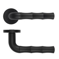 Vasco Lever On Round Rose Oscuro Matt Black