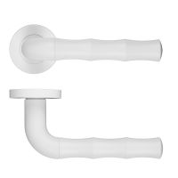 Vasco Lever On Round Rose Powder Coat White
