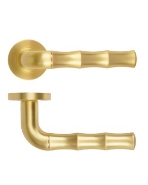 Vasco Lever On Round Rose Satin Brass