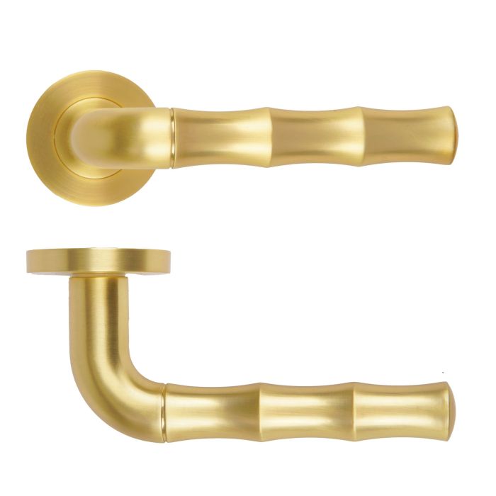 Vasco Lever On Round Rose Satin Brass