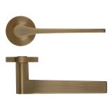 Gio Lever On Round Rose Antique Brass