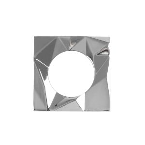 Spare Frattura Lever Square Rose Pack Polished Chrome