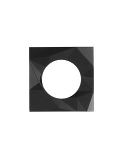 Spare Frattura Lever Square Rose Pack Oscuro Matt Black
