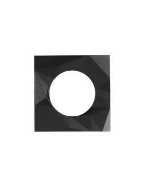 Spare Frattura Lever Square Rose Pack Oscuro Matt Black