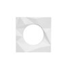 Spare Frattura Lever Square Rose Pack Powder Coat White