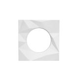 Spare Frattura Lever Square Rose Pack Powder Coat White