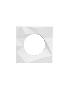 Spare Frattura Lever Square Rose Pack Powder Coat White