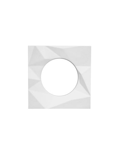 Spare Frattura Lever Square Rose Pack Powder Coat White