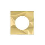 Spare Frattura Lever Square Rose Pack Satin Brass