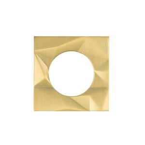 Spare Frattura Lever Square Rose Pack Satin Brass