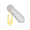 Heritage Brass Oval Covered Standard Key Escutcheon, Plain White Porcelain -