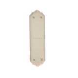 Heritage Brass Shaped Porcelain Fingerplate (280mm x 77mm), Cream Crackle