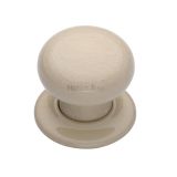 Heritage Brass Cream Crackle Porcelain Mortice Door Knobs, Porcelain Rose  (sold in pairs)