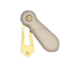 Heritage Brass Oval Covered Standard Key Escutcheon, Cream Crackle Porcelain -