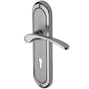 Heritage Brass Ambassador Apollo Finish, Polished Chrome & Satin Chrome Door Handles (sold in pairs)