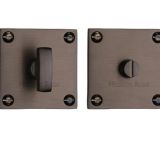 Heritage Brass Square 50mm x 50mm Turn & Release, Matt Bronze
