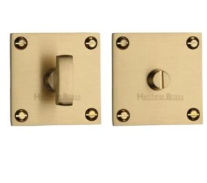 Heritage Brass Square 50mm x 50mm Turn & Release, Satin Brass -