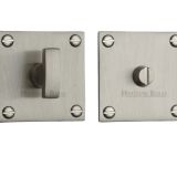 Heritage Brass Square 50mm x 50mm Turn & Release, Satin Nickel
