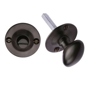 Heritage Brass Round 36mm Diameter Turn & Release, Matt Bronze –