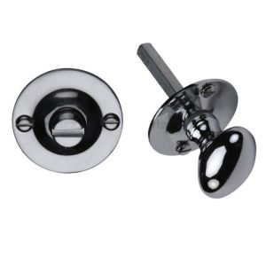 Heritage Brass Round 36mm Diameter Turn & Release, Polished Chrome