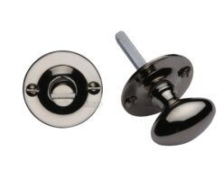 Heritage Brass Round 36mm Diameter Turn & Release, Polished Nickel