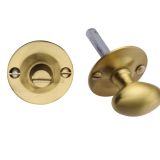Heritage Brass Round 36mm Diameter Turn & Release, Satin Brass -