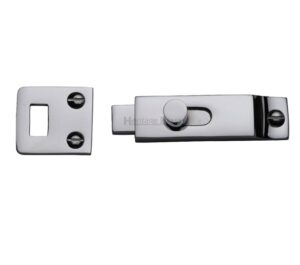 Heritage Brass Slide Bolt (66mm x 19mm), Polished Chrome