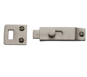 Heritage Brass Slide Bolt (66mm x 19mm), Satin Nickel