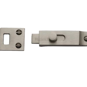 Heritage Brass Slide Bolt (66mm x 19mm), Satin Nickel