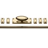 Heritage Brass Espagnolette Bolt (Provided With 1M & 1.5M Bar), Polished Brass