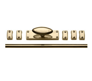 Heritage Brass Espagnolette Bolt (Provided With 1M & 1.5M Bar), Polished Brass