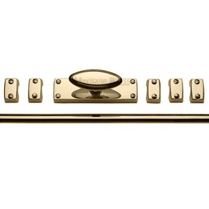 Heritage Brass Espagnolette Bolt (Provided With 1M & 1.5M Bar), Polished Brass