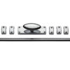 Heritage Brass Espagnolette Bolt (Provided With 1M & 1.5M Bar), Polished Chrome
