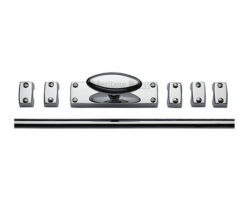 Heritage Brass Espagnolette Bolt (Provided With 1M & 1.5M Bar), Polished Chrome