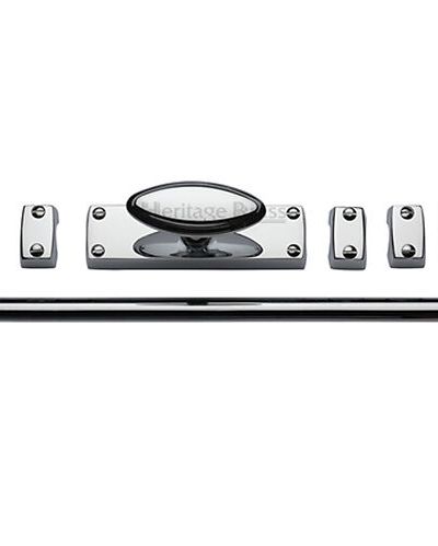 Heritage Brass Espagnolette Bolt (Provided With 1M & 1.5M Bar), Polished Chrome