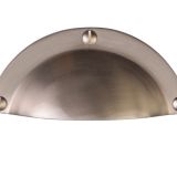 Heritage Brass Cabinet Drawer Pull Handle (86mm C/C), Satin Nickel