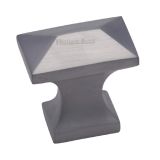 Heritage Brass Anvil Design Pyramid Cabinet Knob, Satin Chrome