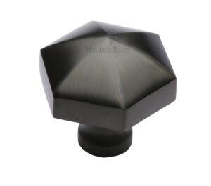 Heritage Brass Octagonal Cabinet Knob, Matt Bronze