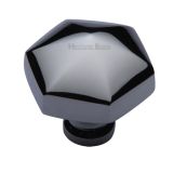 Heritage Brass Octagonal Cabinet Knob, Polished Chrome