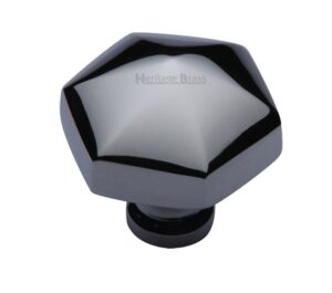 Heritage Brass Octagonal Cabinet Knob, Polished Chrome