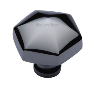 Heritage Brass Octagonal Cabinet Knob, Polished Chrome