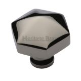 Heritage Brass Octagonal Cabinet Knob, Polished Nickel