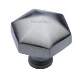 Heritage Brass Octagonal Cabinet Knob, Satin Chrome