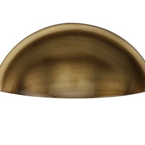 Heritage Brass Cabinet Drawer Pull Handle (57mm C/C), Antique Brass