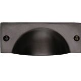 Heritage Brass Cabinet Drawer Pull Handle (112mm Length), Matt Bronze