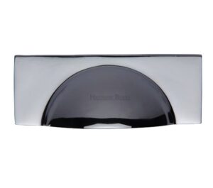 Heritage Brass Cabinet Drawer Pull Handle (57mm C/C), Polished Chrome