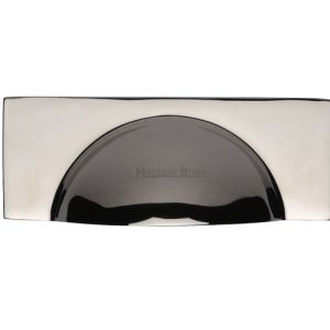 Heritage Brass Cabinet Drawer Pull Handle (57mm C/C), Polished Nickel