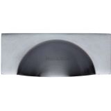 Heritage Brass Cabinet Drawer Pull Handle (57mm C/C), Satin Chrome