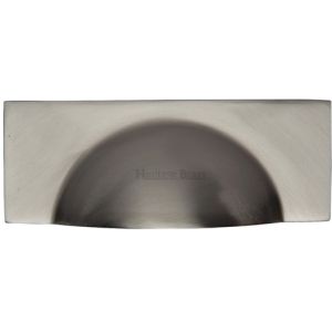 Heritage Brass Cabinet Drawer Pull Handle (57mm C/C), Satin Nickel