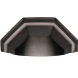 Heritage Brass Cabinet Drawer Pull Handle (89mm C/C), Matt Bronze